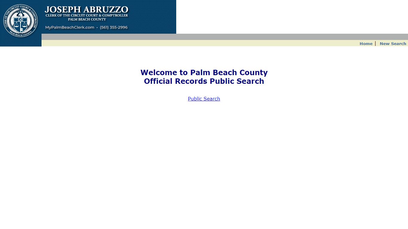 PalmBeach Official Records Public Search